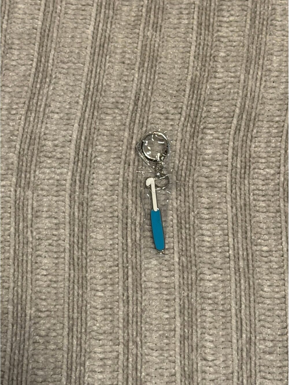 The Woobles Birthday Bash Charm Blue Crochet Hook HTF